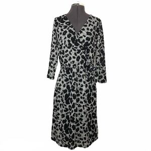 Hail3y:23 NWOT Women’s Faux Wrap Leopard Dress L